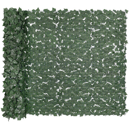 Ivy Privacy Fence, 1500 x 2490 mm Artificial Green Wall Screen, Green Ivy Fence with Reinforced Joint, Faux Hedges Vine Leaf Decoration for Outdoor Garden, Yard, Patio Decor