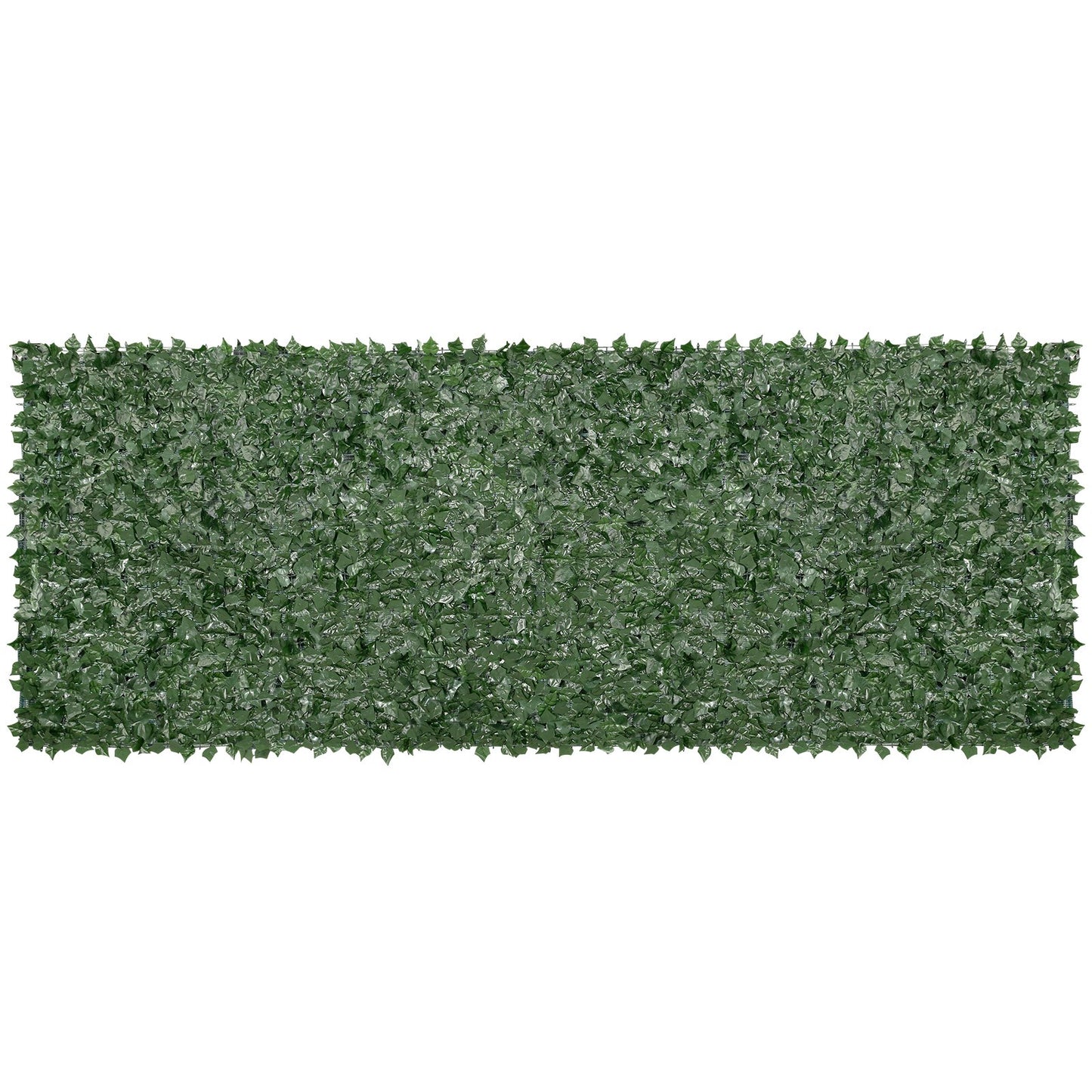 Ivy Privacy-staket, 1,5 x 4 m konstgjord grön väggskärm, grönt Ivy-staket med nättyg och förstärkt fog, falska häckar Vinbladsdekoration för utomhusträdgård, gård, balkong