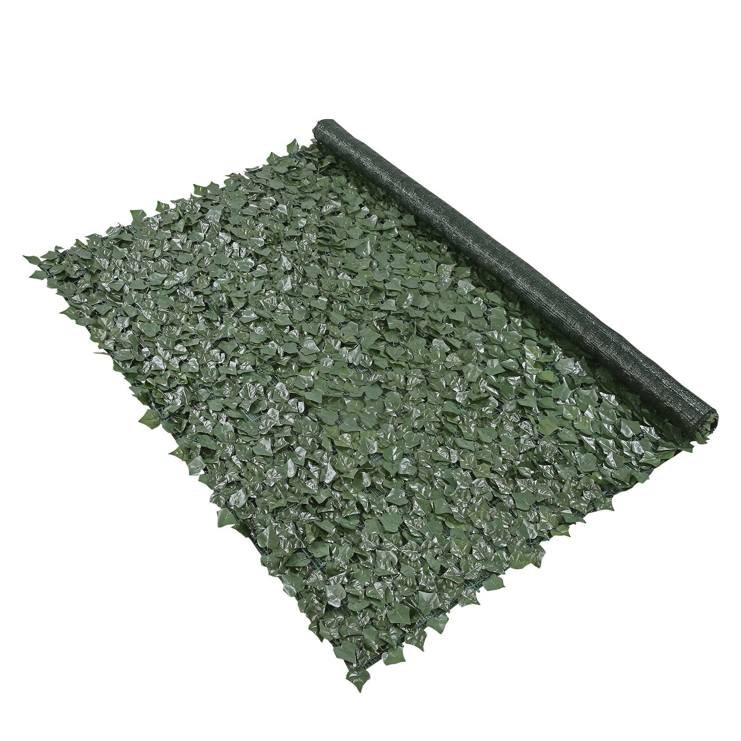 Ivy Privacy Fence, 1830 x 2440 mm Artificiell grön väggskärm, Greenery Ivy staket med nättyg och förstärkt fog, falska häckar Vinbladsdekoration för utomhusträdgård, trädgård