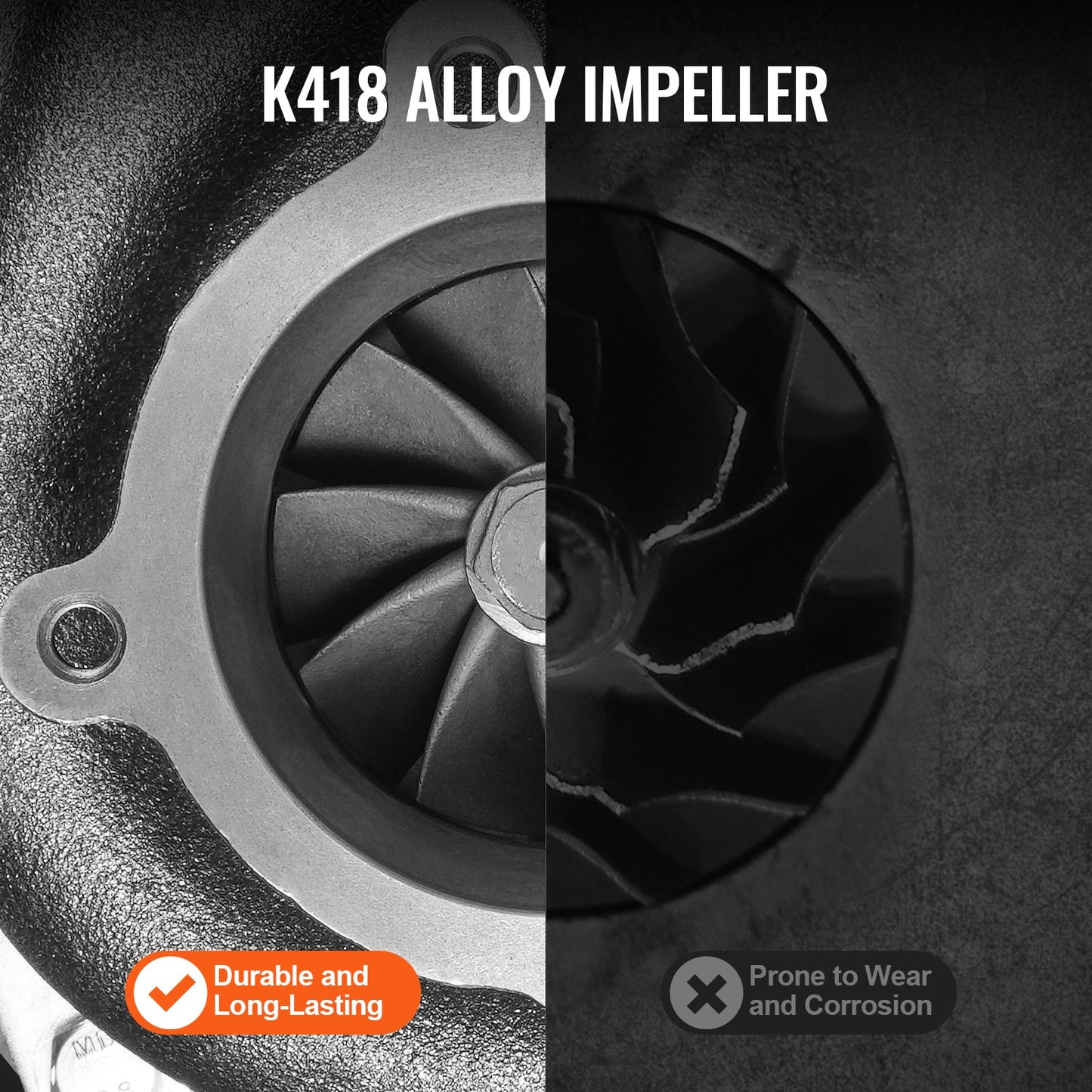 Turbo Turbo med packningssats för 2,5L-6,0L motorvolym