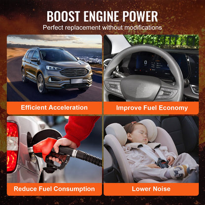 Turbo Turbo med packningssats för 2,5L-6,0L motorvolym