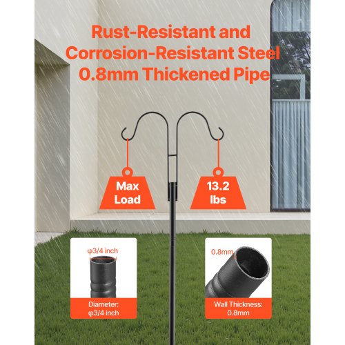 Dubbel Shepherds Krok 8-pack 2730 mm Robust Fågelmatarstång |  EU