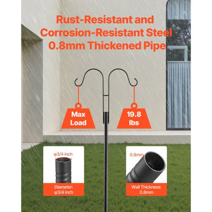Dubbel Shepherds Krok 8-pack 2345 mm Robust Fågelmatarstång |  EU