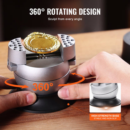 Kulskruv, 3" graveringsverktyg, 360° rotation graveringsblockskruvstäd, 30 st tillbehör Smycken graveringsblockverktyg Standardblock för ädelstensinläggning och småskalig gravering