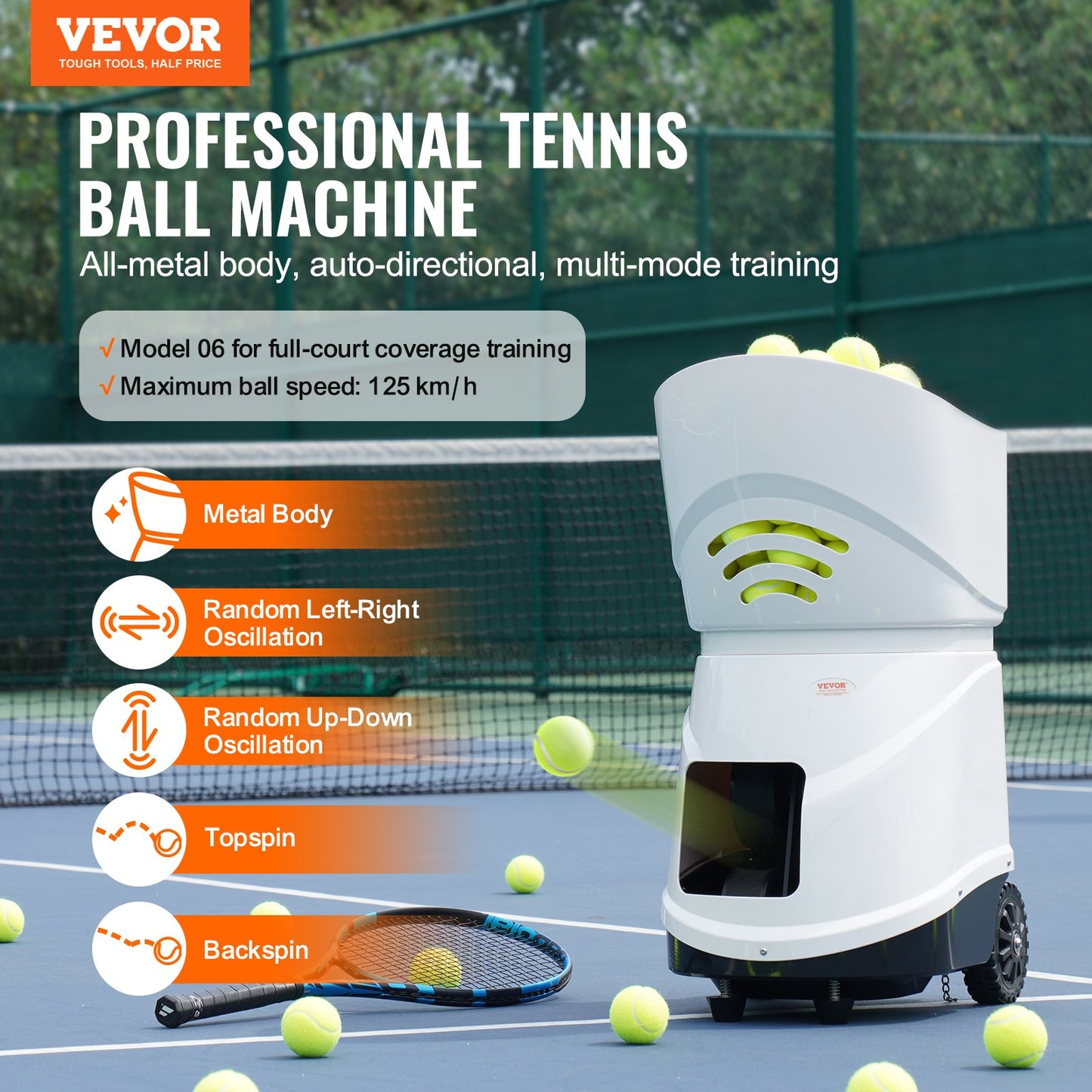 Tennisballmaschine Automatischer tragbarer Ballwerfer Trainingspraxis