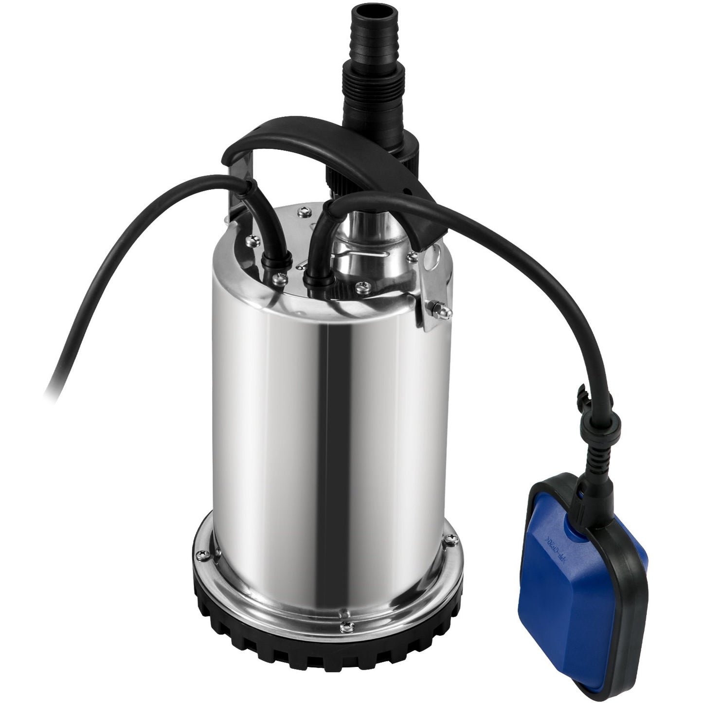 Tauchwasserpumpe, 550 W, 9500 l/h, mit 10 m Kabel und automatischem Schwimmerschalter, tragbarer Edelstahl für saubere, leere überflutete Bereiche, Schwimmbäder, Whirlpools, zur Bewässerung