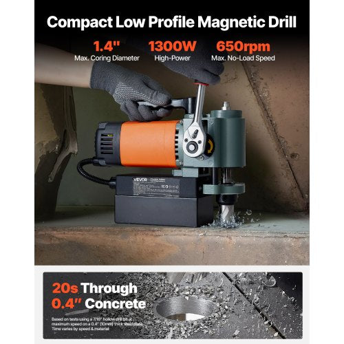 lågprofil magnetisk borrpress Magborrpress 1300 W 35 mm borrdiameter |  EU