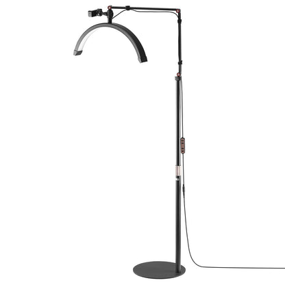 Half Moon Light for Esthetician 2 in 1 LED Floor and Desk Lamp Lash Light Arched