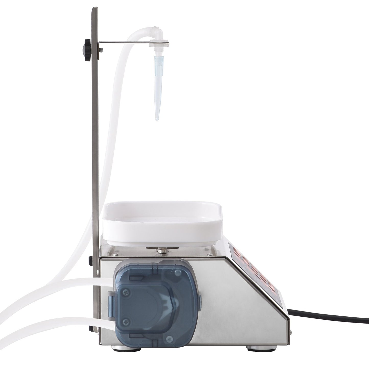 Vätskepåfyllningsmaskin, 5-300 g vägningskapacitet, automatisk flaskpåfyllningsmaskin, tappningsmaskin Peristaltisk pump Digital kontroll för mjölk, vatten, vin, dryck, sojasås (enkel munstycke)