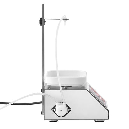 Liquid Filling Machine, 5-50g Weighing Capacity, Automatic Bottle Filling Machine, Bottling Machine Peristaltic Pump Digital Control for Milk, Water, Wine, Beverage, Soy Sauce (Single Nozzle)