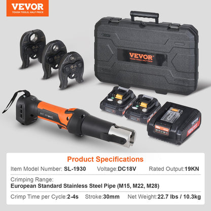 Pro Press Tool Pipe Crimping Kit Press Tool Battery Kit M15 M22 M28 Käft