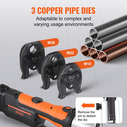 Pro Press Tool Pipe Crimping Kit Press Tool Battery Kit M15 M22 M28 Käft