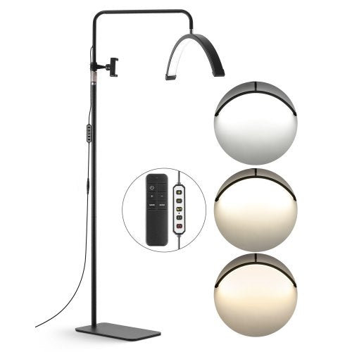 Half Moon Light för Esthetician 23 tum dimbar LED-golvlampa Lash Light Arched |  EU