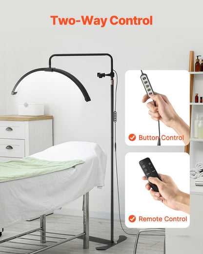 Half Moon Light for Esthetician 26 Inch Dimmable LED Floor Lamp Lash Light Arched