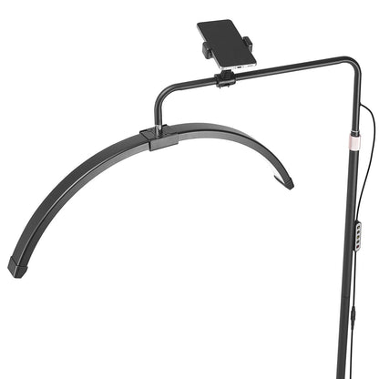 Half Moon Light for Esthetician 26 Inch Dimmable LED Floor Lamp Lash Light Arched