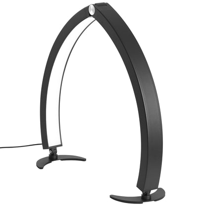 Spikbordslampa 40 W Half Moon skrivbordslampa med telefonhållare Justerbar ljusstyrka