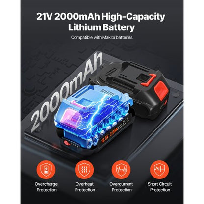 Sladdlös Fettspruta 20V Elektrisk Fettspruta Kit med Batteri 30-tums Slang