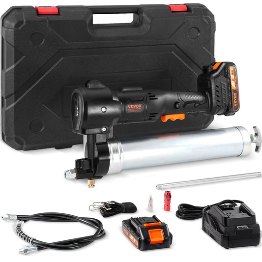Sladdlös fettpistol elektrisk 20 volt 2,0 Ah batterisats 10000PSI med fodral