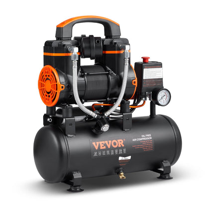 Luftkompressor 2,1 gallon 900W 2,2 CFM@ 90PSI 70 dB Ultra tyst oljefri