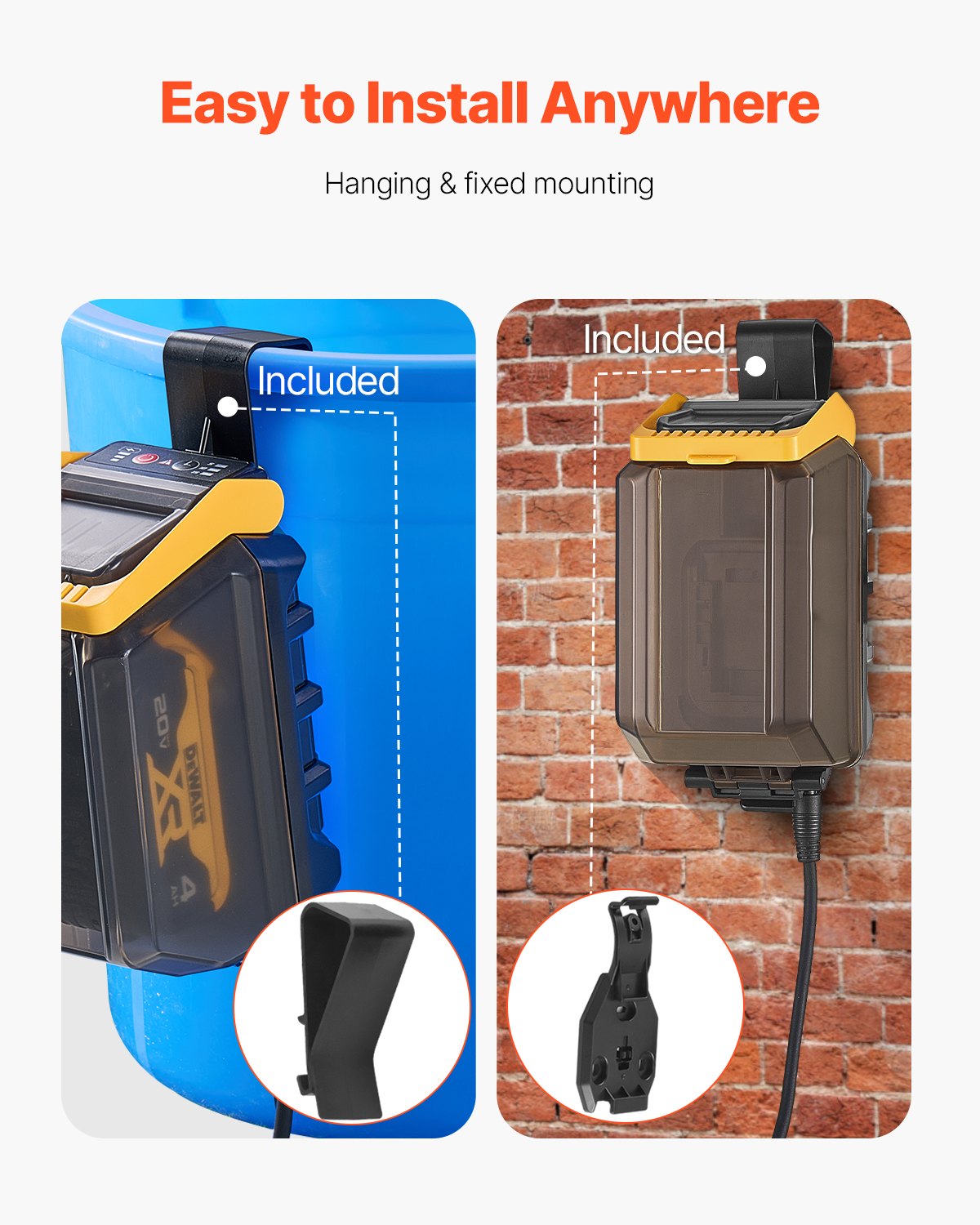 Sladdlös dränkbar vattenpump för Dewalt 20V MAX-batteri (endast verktyg)