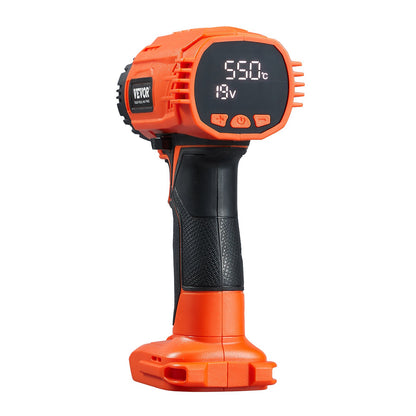 Cordless Heat Gun Hot Air Gun with LCD Display Multi-Level Temperature &amp; 4 Nozzles