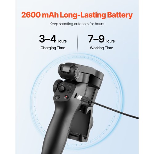 Gimbal Stabilisator för Smartphone 3-Axis Telefon Gimbal för Android och iPhone