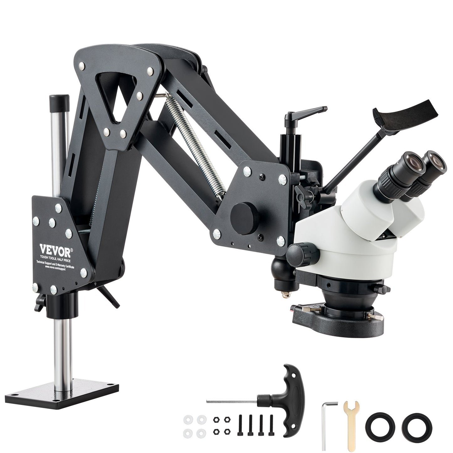 Multi-Directional Microscope with Spring Mount Ring Light 7X-45X Jewelry