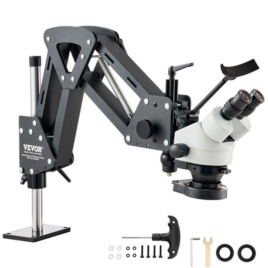 Multi-Directional Microscope with Spring Mount Ring Light 7X-45X Jewelry