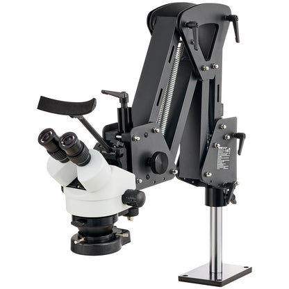 Multi-Directional Microscope with Spring Mount Ring Light 7X-45X Jewelry