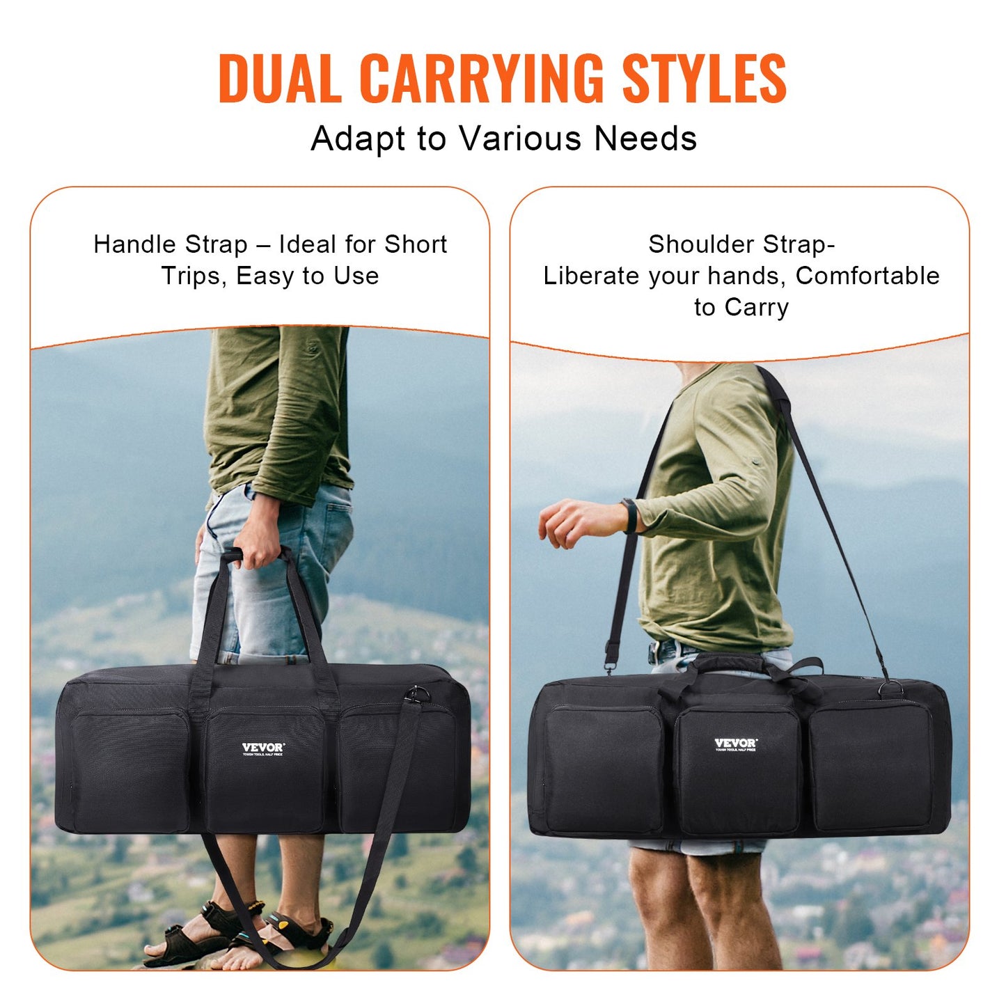 Teleskopfodral762 mm multifunktionell stötdämpande teleskopförvaringsväska