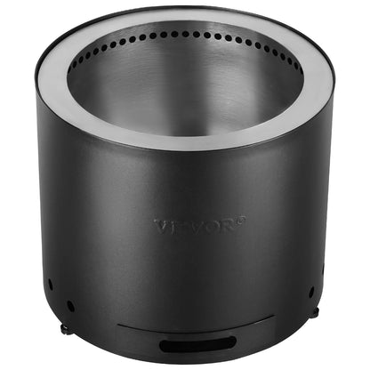 Smokeless Fire Pit Stove Bonfire 15 in Dia Wood Burning Stainless Steel