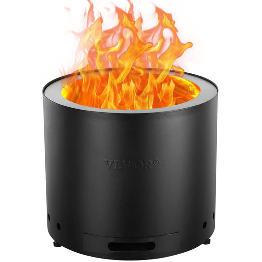 Smokeless Fire Pit Stove Bonfire 19,3 i Dia Vedeldad rostfritt stål