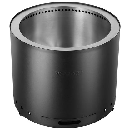 Smokeless Fire Pit Stove Bonfire 19,3 i Dia Vedeldad rostfritt stål