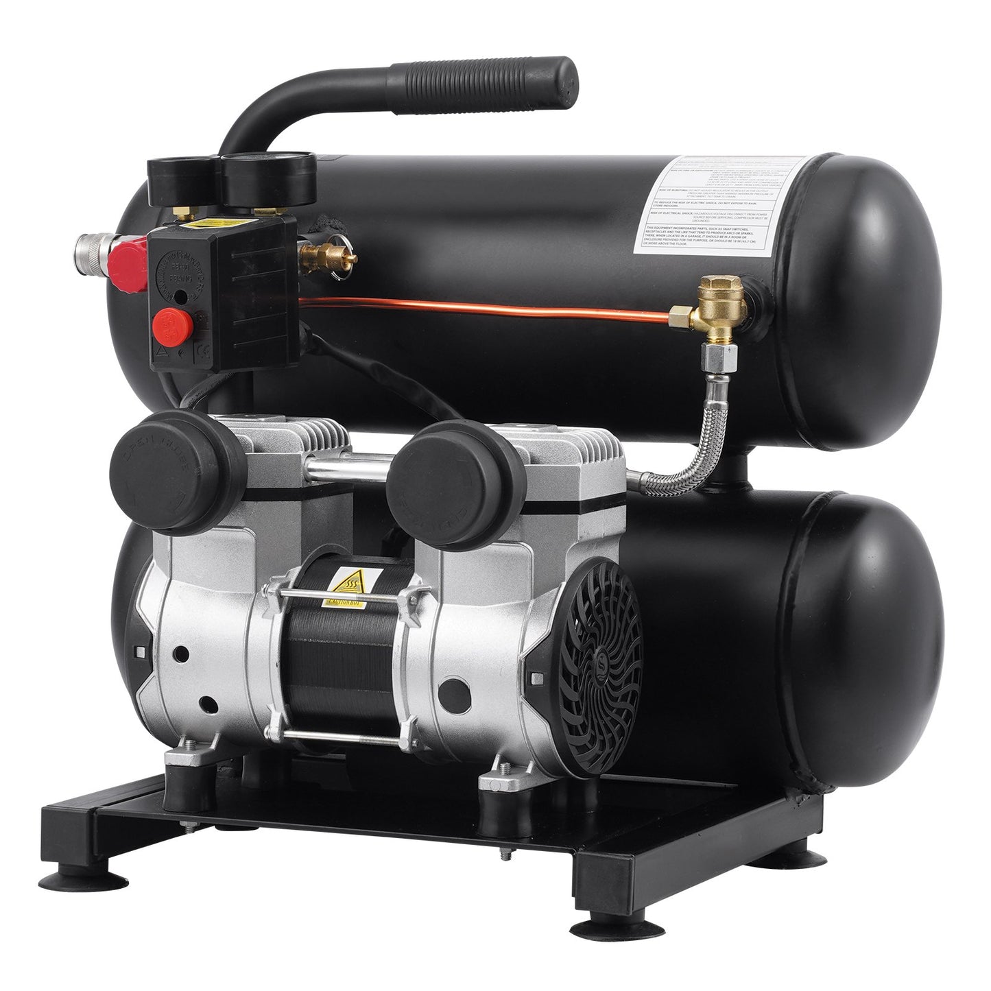 Luftkompressor Kompakt Bärbar Oljefri Kompressor 4,6 Gallon 90 PSI