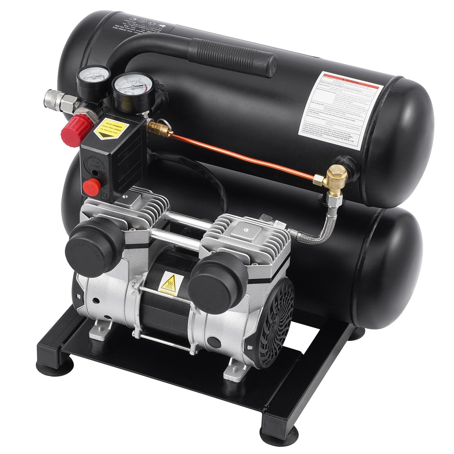 Luftkompressor Kompakt Bärbar Oljefri Kompressor 4,6 Gallon 90 PSI