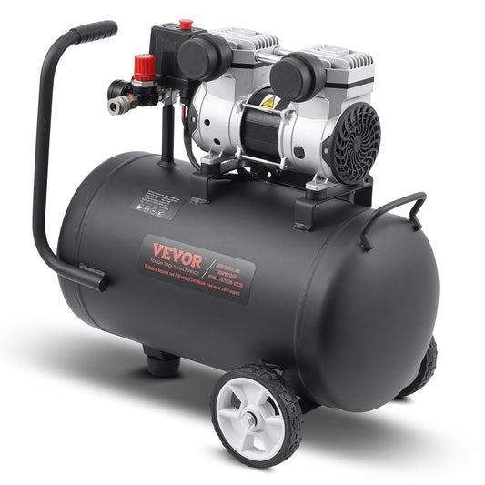 Luftkompressor Kompakt Bärbar Oljefri Kompressor 8 Gallon 90 PSI