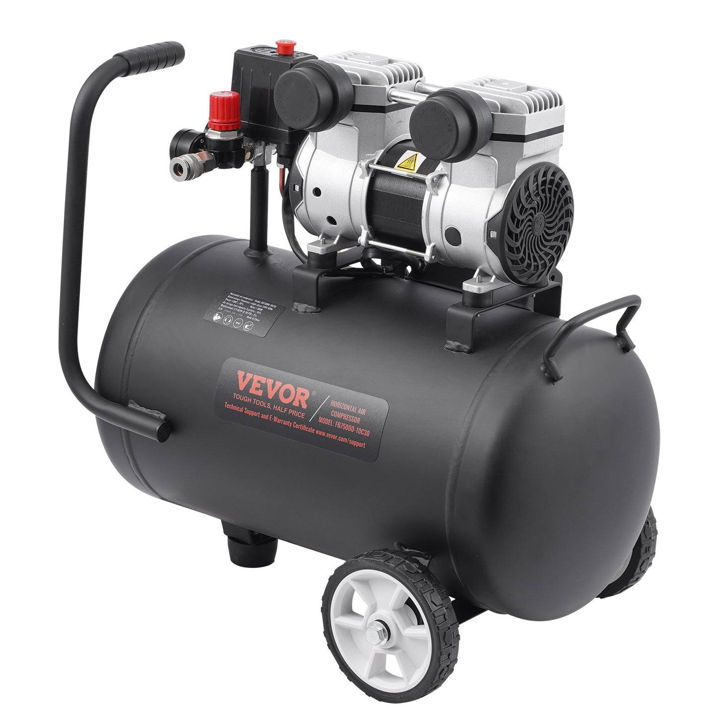 Luftkompressor Kompakt Bärbar Oljefri Kompressor 8 Gallon 90 PSI