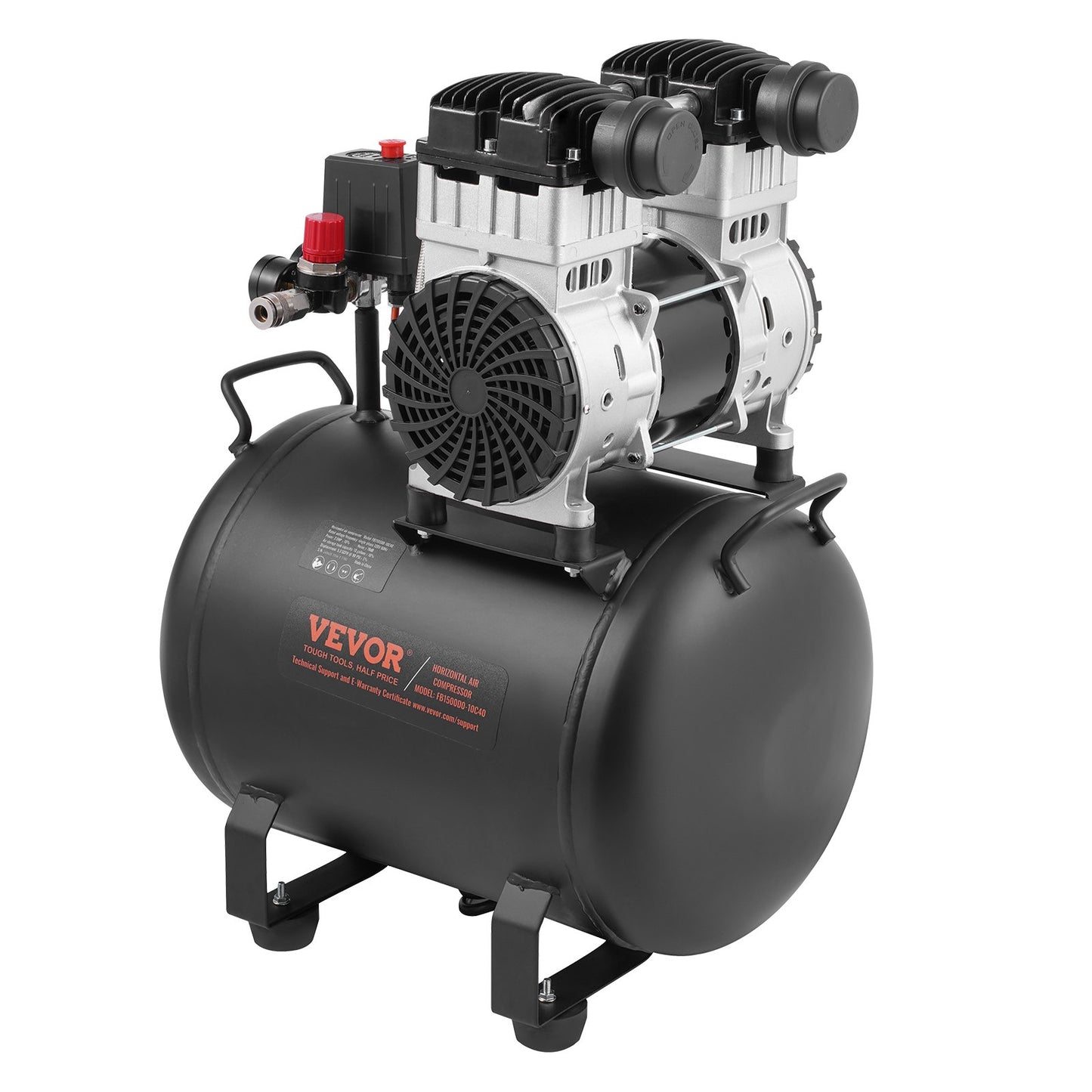 Luftkompressor Kompakt Bärbar Oljefri Kompressor 10 Gallon 90 PSI