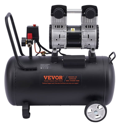 Luftkompressor, kompakt, tragbar, ölfrei, 15 Gallonen, 90 PSI