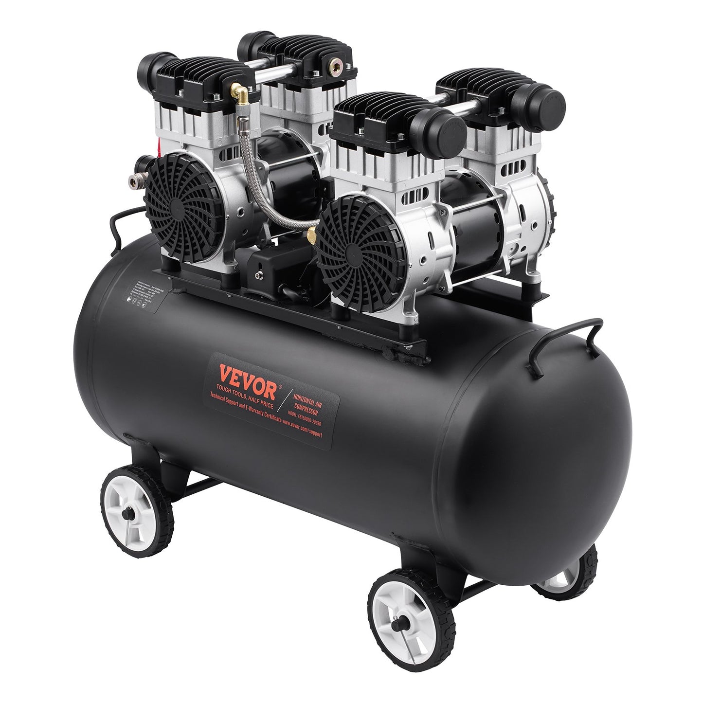 Luftkompressor Kompakt Bärbar Oljefri Kompressor 20 Gallon 90 PSI