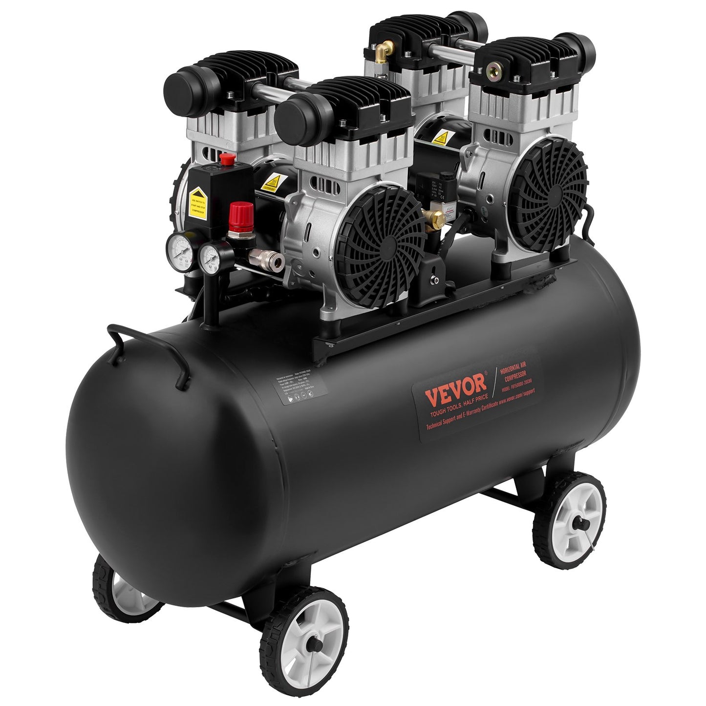 Luftkompressor Kompakt Bärbar Oljefri Kompressor 20 Gallon 90 PSI