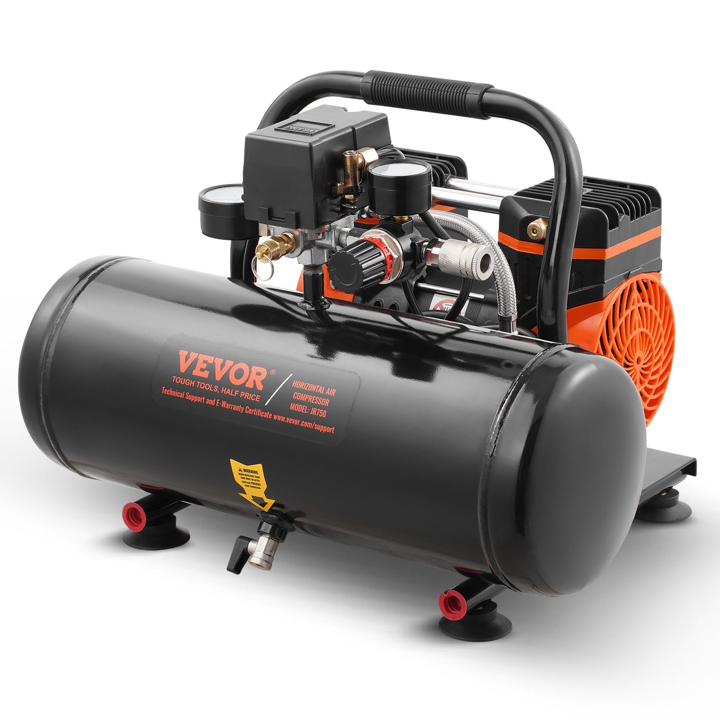 Luftkompressor Kompakt Bärbar Oljefri Kompressor 2 Gallon 8bar