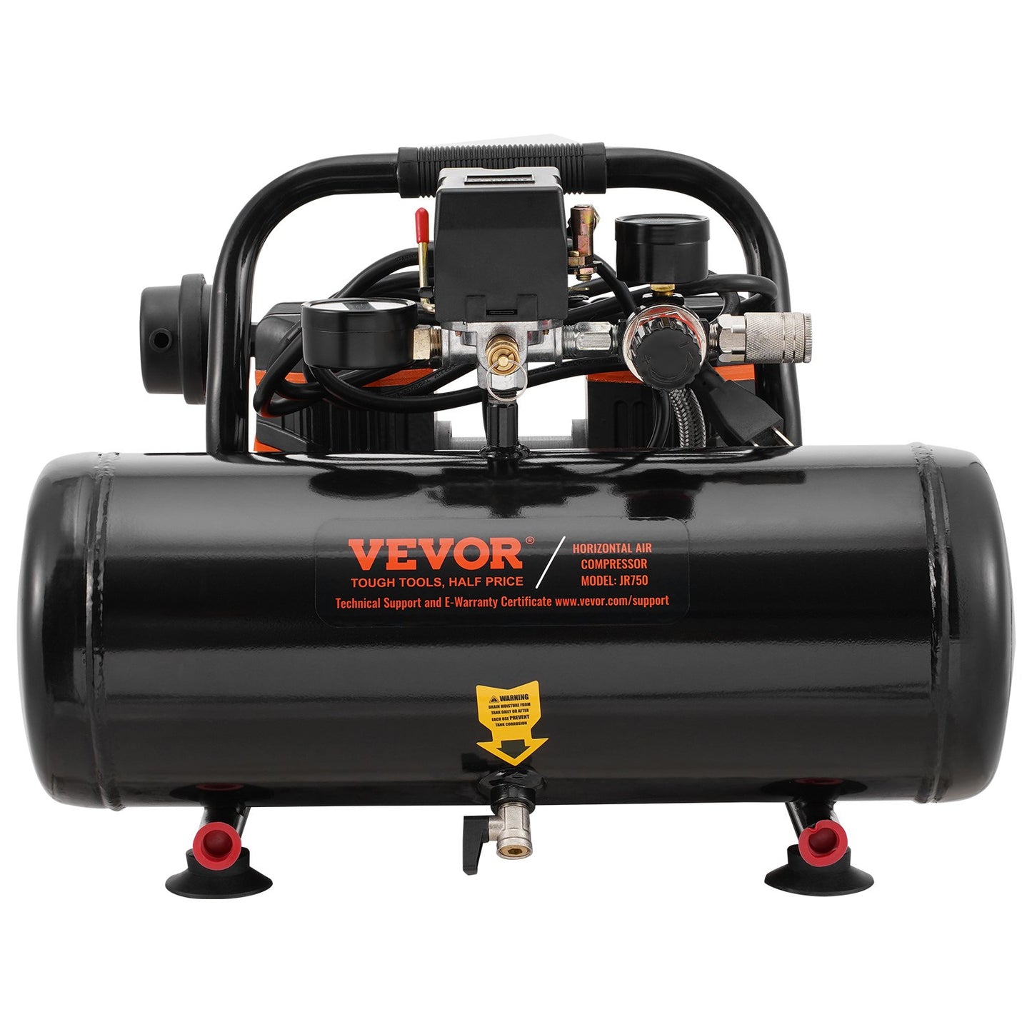 Luftkompressor Kompakt Bärbar Oljefri Kompressor 2 Gallon 8bar