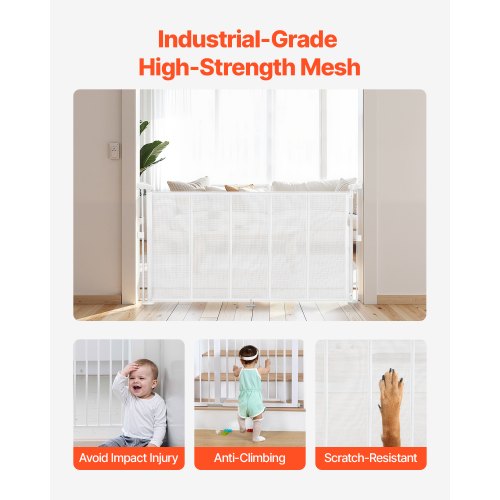Infällbar Barngrind 870 mm Hög Utdragbar till 1400 mm Bredd Barn Husdjur Vit |  EU