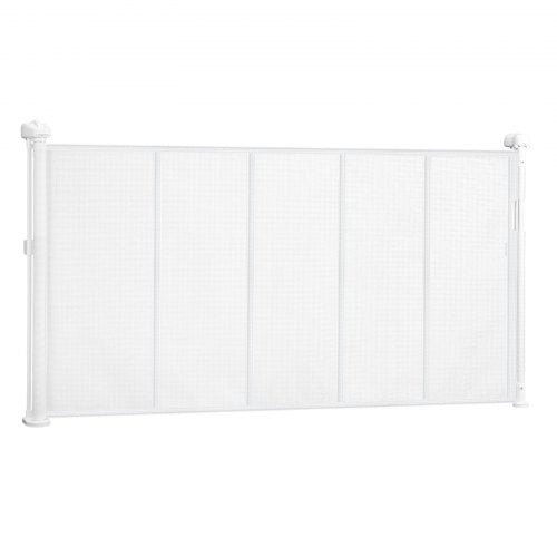 Infällbar Barngrind 870 mm Hög Utdragbar till 1400 mm Bredd Barn Husdjur Vit |  EU