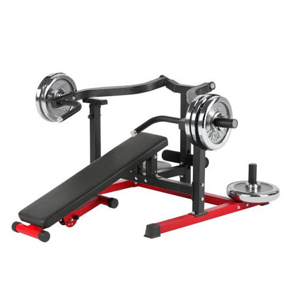 450 LBS Chest Press Machine Adjustable Bench Press Flat Incline Bench Gym | EU