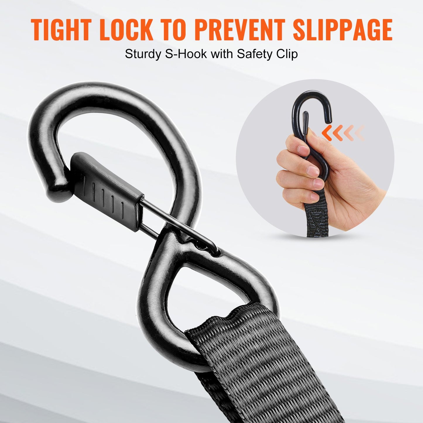 Ratschen-Spanngurte (4er-Pack), 2200 lb maximale Bruchfestigkeit, inkl. 4 Premium-Ratschen-Spanngurte 1" x 15" mit gepolsterten Griffen, zur Sicherung beweglicher Ladungen, Haushaltsgeräte, Rasengeräte, Motorräder