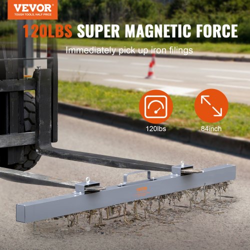 hängande magnetisk sopmaskin Pickup Tool, 120 lbs spik-typ magnetisk gaffeltruck sopmaskin, industriella magneter Stål Material Jakt Tillbehör för att plocka upp spik Bultar Järnspån Metaller |  EU
