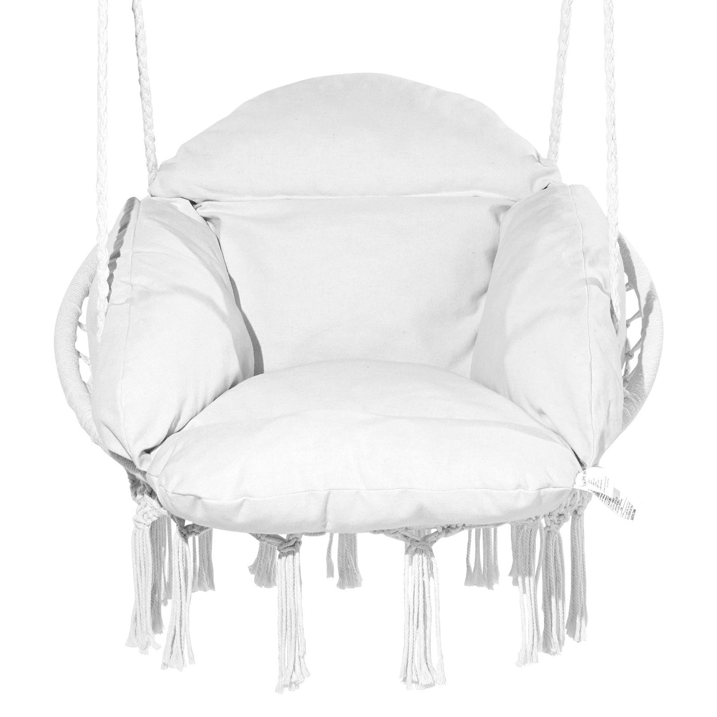 Hängmatta Gungstol Macramé Hängstol med kudde inomhus & utomhus