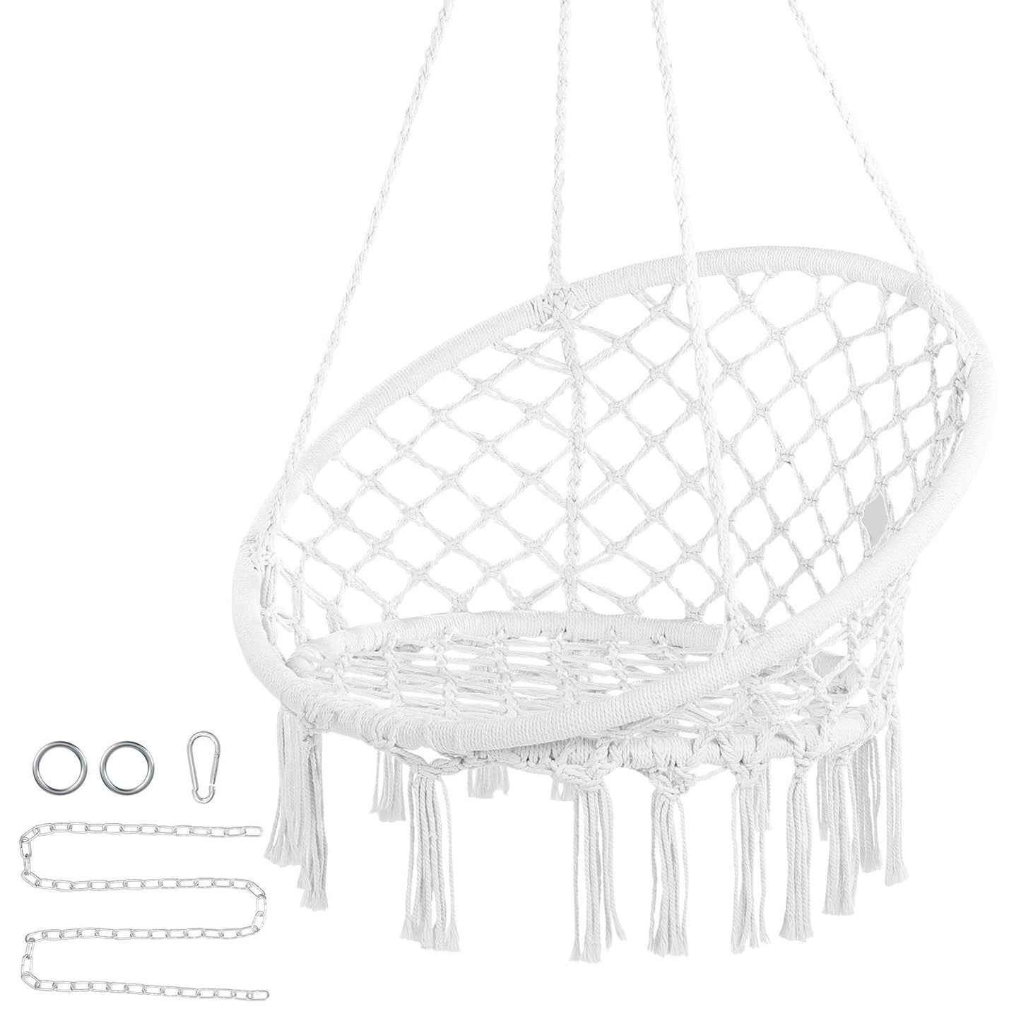 Hängmatta Hänggungstol Macramé Hängstol för inomhus & utomhus